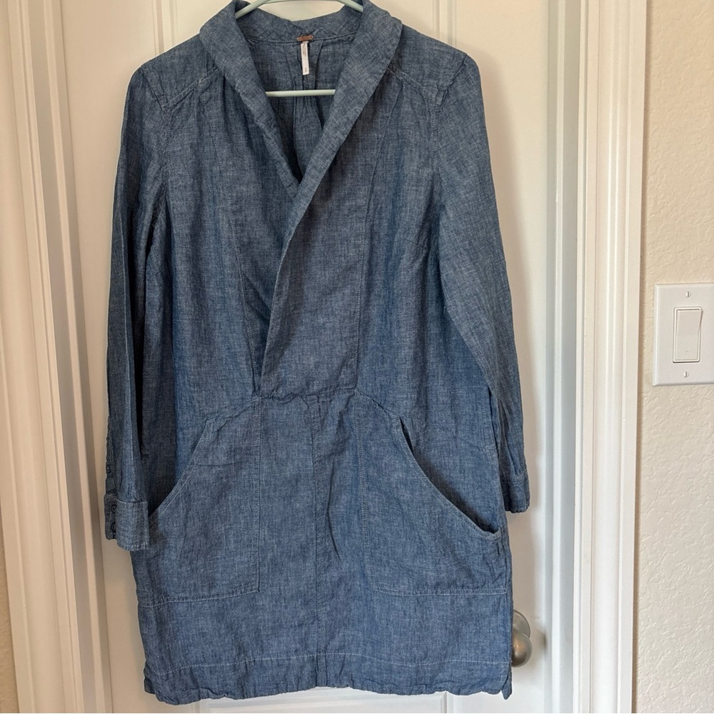 Free People Chambray Mini Dress